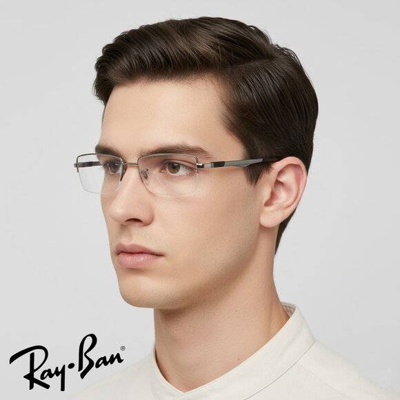 Ray-Ban RB 6263 Men's 2502 Gunmetal Optical/Prescription Eyeglasses Frame - Picture 1 of 14